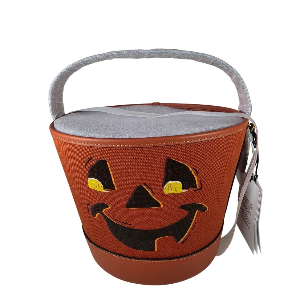 Coach Halloween Trick or Treat Bucket Bag Purse Orange New w/ Tags